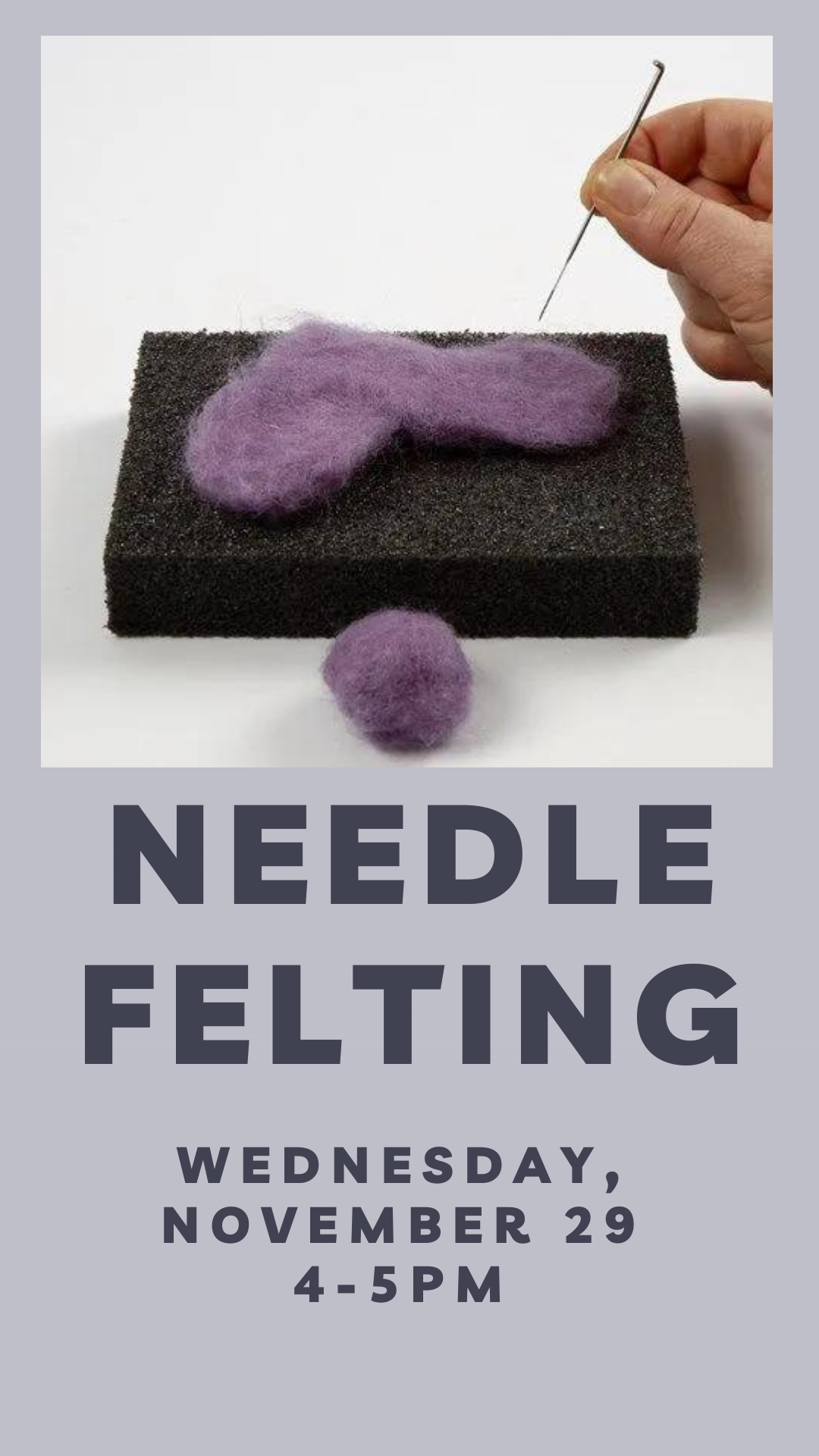 Needle Felting Prospect Heights Public Library District